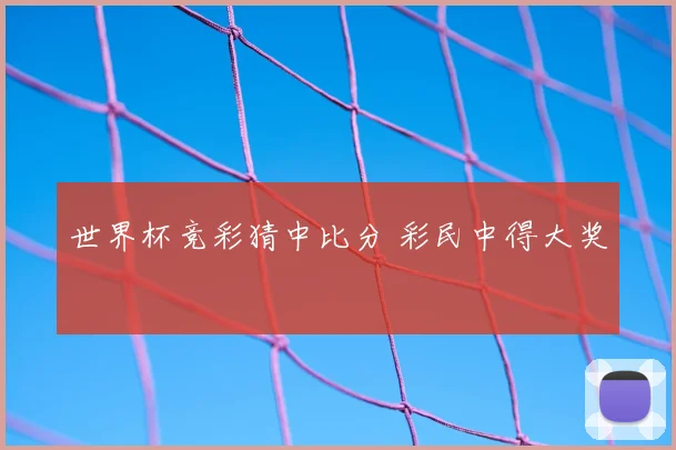 世界杯竞彩猜中比分 彩民中得大奖