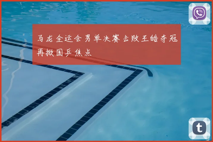 马龙全运会男单决赛击败王皓夺冠再掀国乒焦点