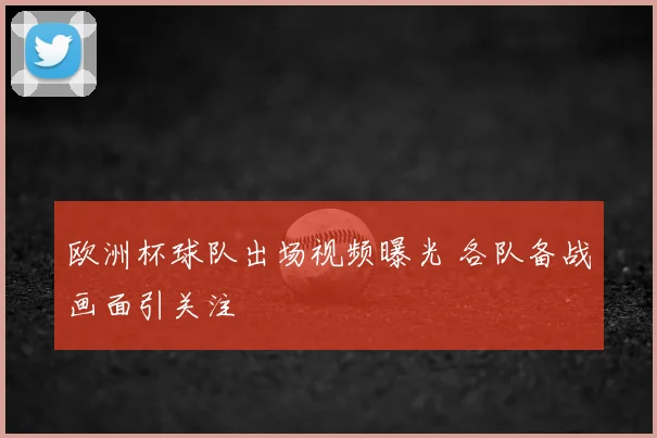欧洲杯球队出场视频曝光 各队备战画面引关注